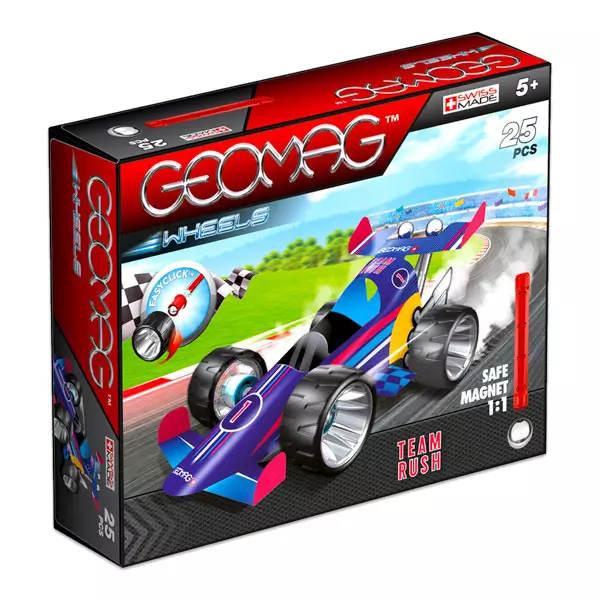 Geomag Wheels: Team Speed 25 darabos szett - kék