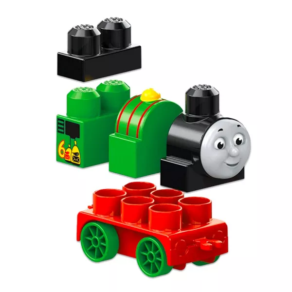 Mega Bloks: Thomas a gőzmozdony 5 darabos építhető Percy 