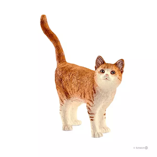 Schleich: macska figura - vörös