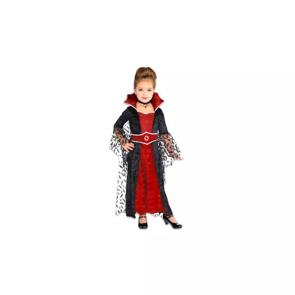 Vámpír királynő jelmez - 4-6 éves, 110 cm