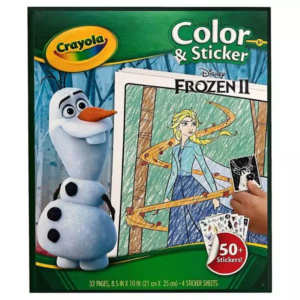 Crayola Frozen: Carte de colorat cu stickere colorate