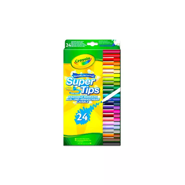 Crayola: 24 markere lavabile subţiri