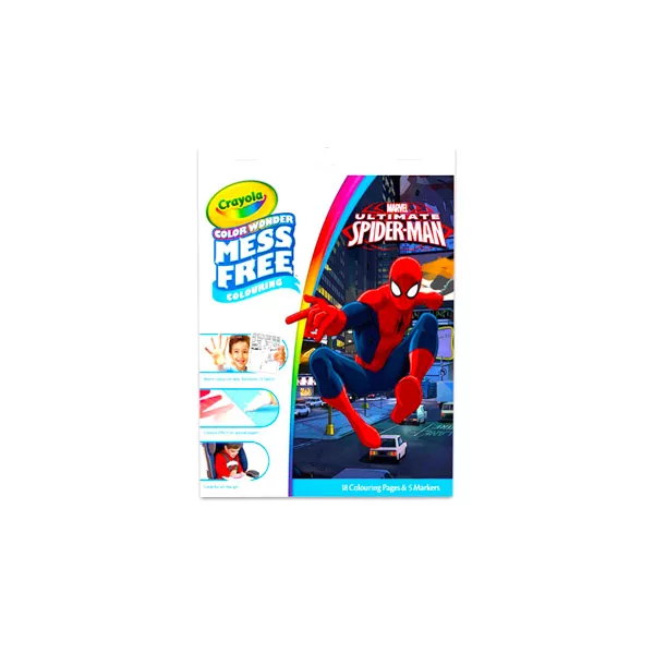 Crayola Color Wonder: Spider-Man carte de colorat magic