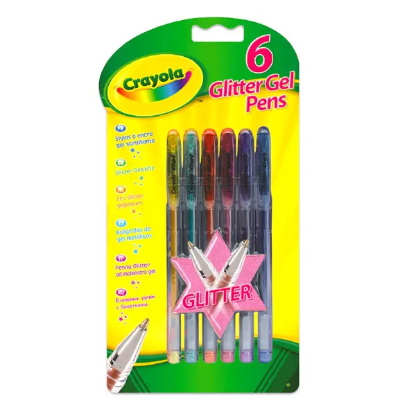 Crayola: 6 buc. markere cu sclipici
