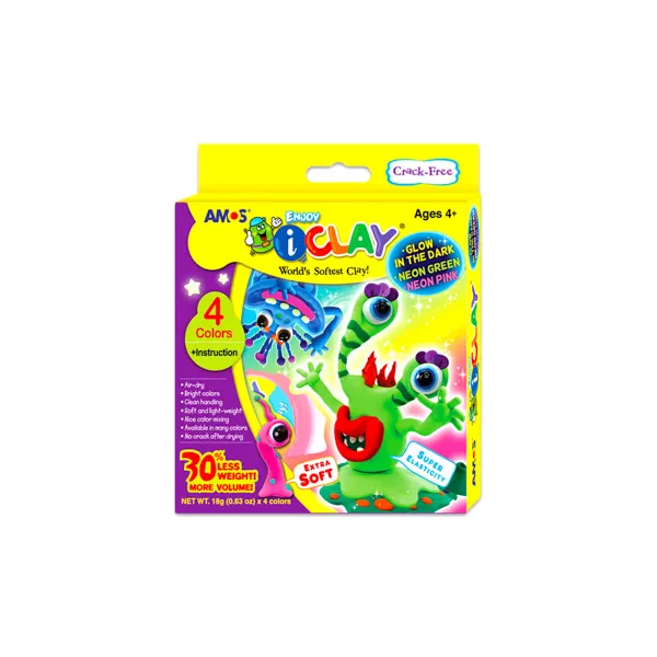 Amos: iClay - plastilină fluorescentă pentru copii