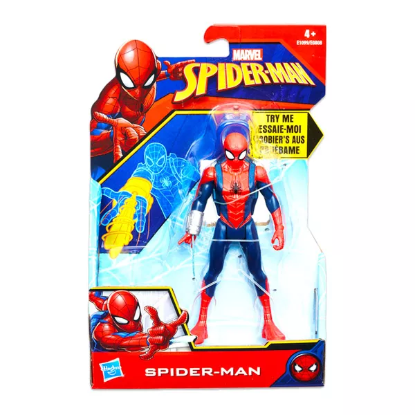 Spider-Man: Figurină Spider-Man care lansează pânză - 15 cm