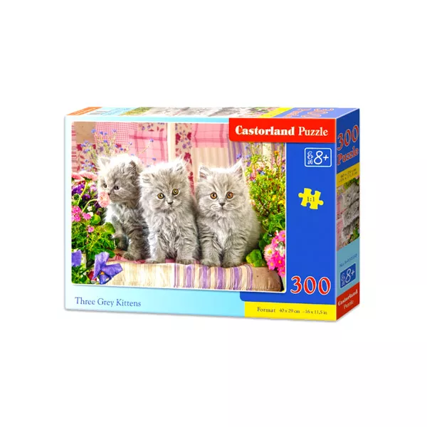 Castorland: Trei pisici gri - puzzle cu 300 piese