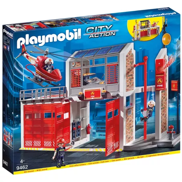 Playmobil: Staţie de pompier cu elicopter - 9462