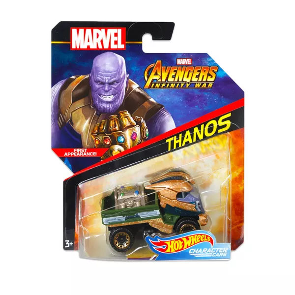 Hot Wheels Marvel karakter kisautók: Bosszúállók - Thanos