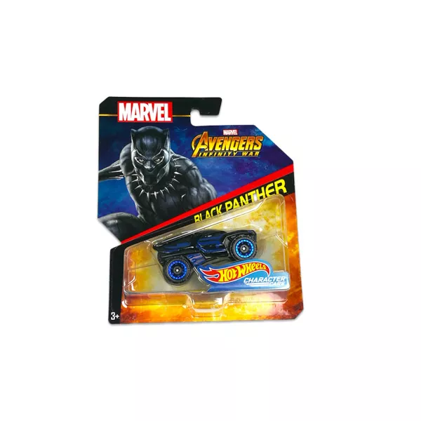 Hot Wheels Marvel karakter kisautók: Bosszúállók - Fekete Párduc