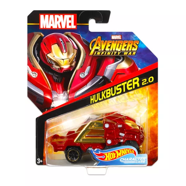 Hot Wheels Marvel karakter kisautók: Bosszúállók - Hulkbuster