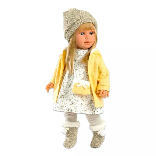 LLorens: Martina baba sárga kabátban - 40 cm