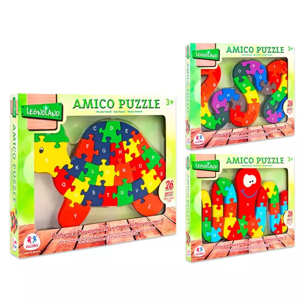 Legnoland: Amico Puzzle cu 26 piese - diferite