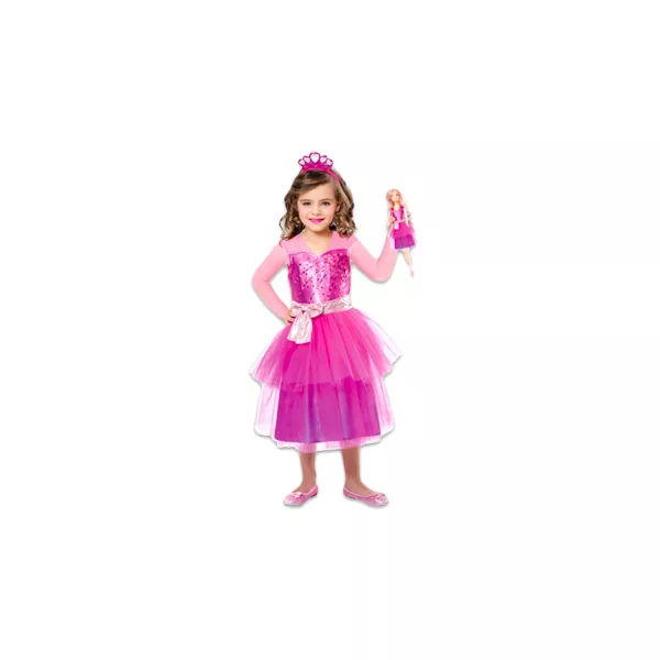 Costum Prinţesă Barbie cu tiara - 104 cm