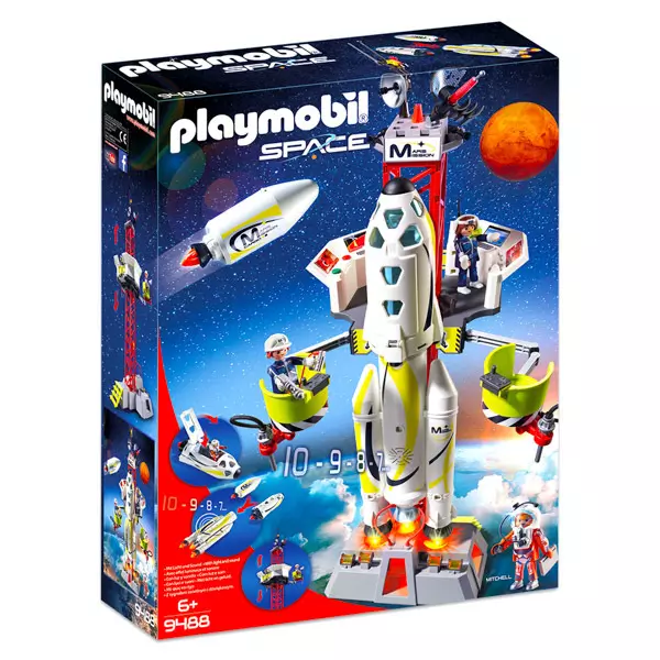 Playmobil: Racheta Marte cu staţie de lansare - 9488