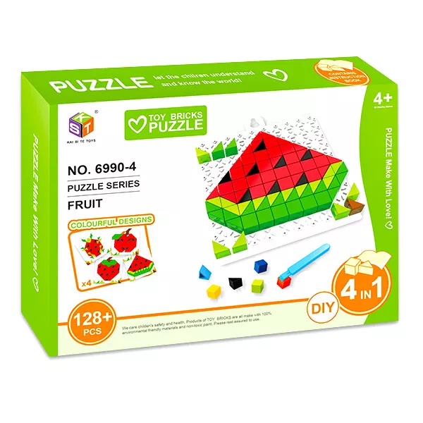 Fructe - puzzle 3D cu 128 piese