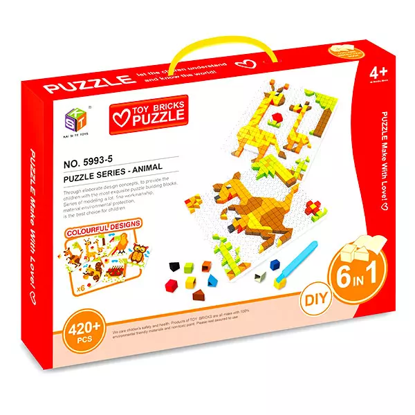 Animalele - puzzle 3D cu 420 piese