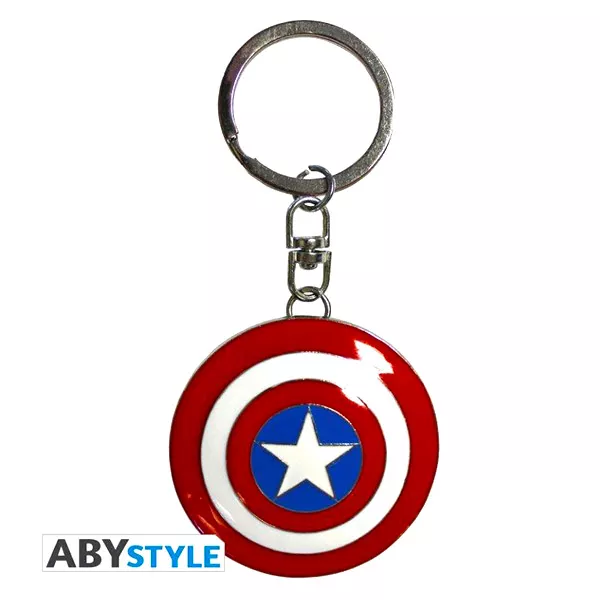 Marvel: Amerika kapitány pajzsa 3D kulcstartó - 4 cm
