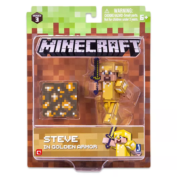 Minecraft: Figurină de acţiune Steve in Golden Armor