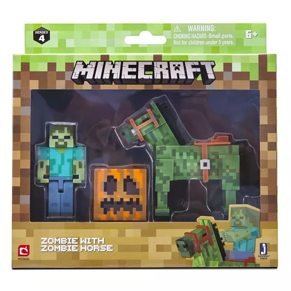 Minecraft: Figurină de acţiune Zombie with Zombie Horse