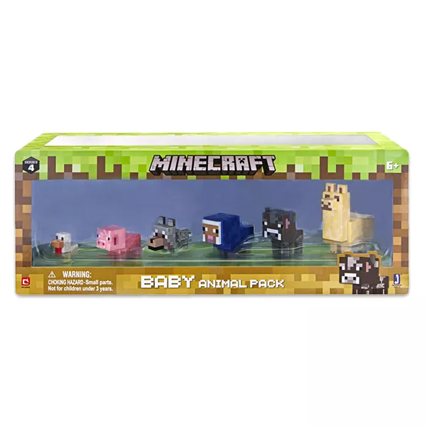 Minecraft: bébi állatok 6 darabos szett