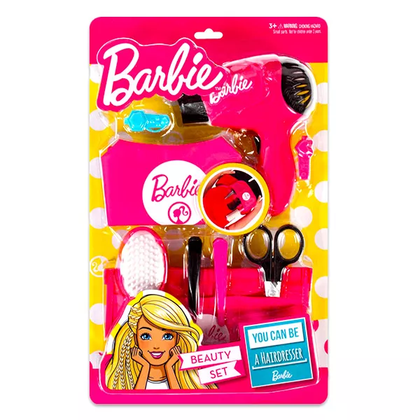 Barbie: Set coafură cu uscător de păr