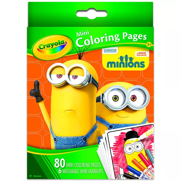 Crayola: Minyonok mini színező készlet - CSOMAGOLÁSSÉRÜLT