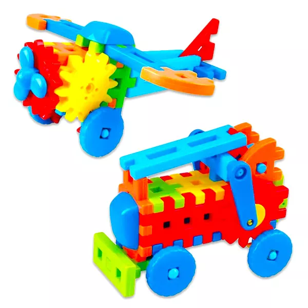 Playgo Micul inginer - joc de construcţie colorată