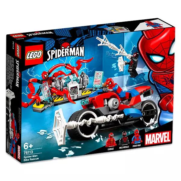 LEGO Super Heroes: Salvarea cu motocicleta a lui Spider-Man 76113