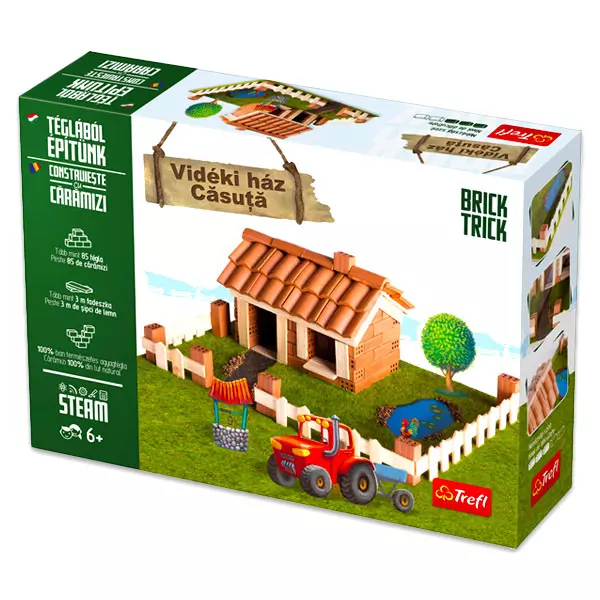 Brick Trick: Casă din mediul rural din cărămiduţe - set de construcţie