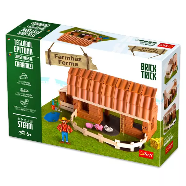 Brick Trick: Casă de la fermă din cărămiduţe - set de construcţie