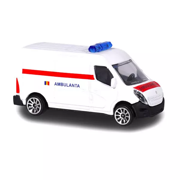 Majorette: Renault Master ambulanţă cu inscripţie în lb. română