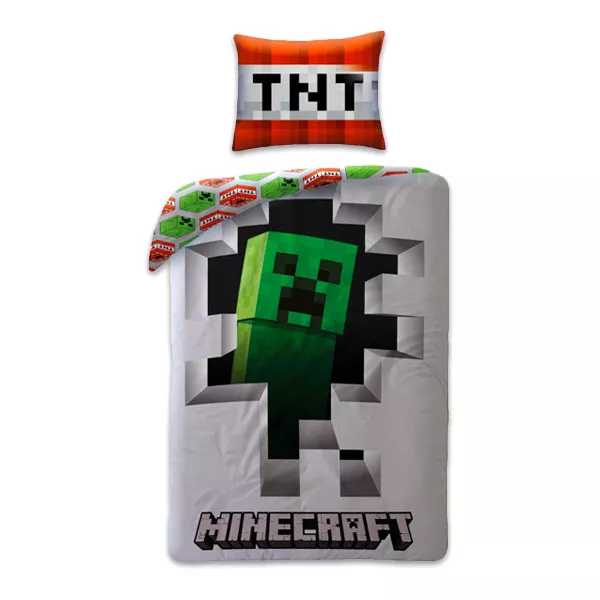 Minecraft: TNT lenjerie de pat cu 2 piese 