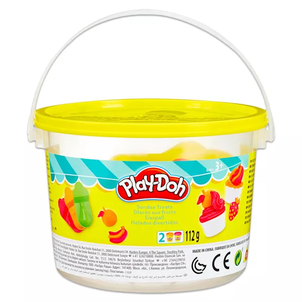 Play-Doh: Prepară îngheţată - set plastilină în găleată