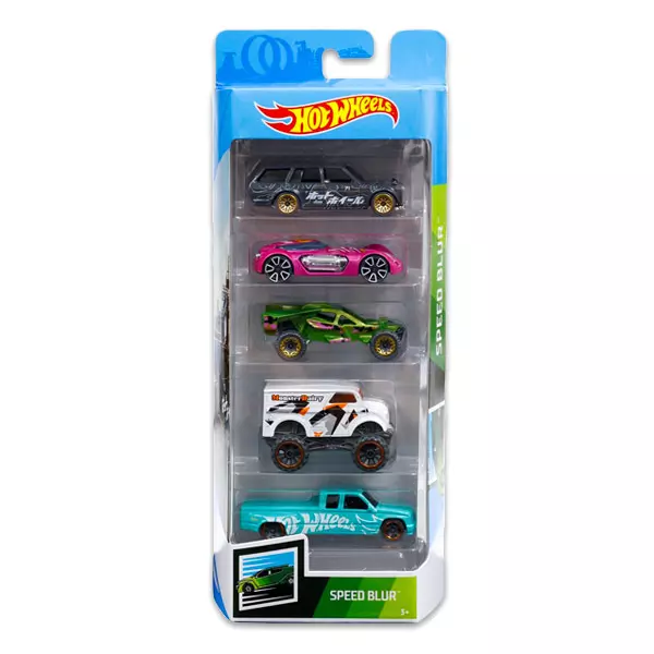 Hot Wheels: set cu 5 maşinuţe - Speed Blur