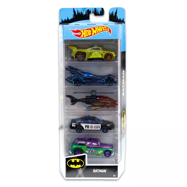 Hot Wheels: set cu 5 maşinuţe - Vehicule Batman