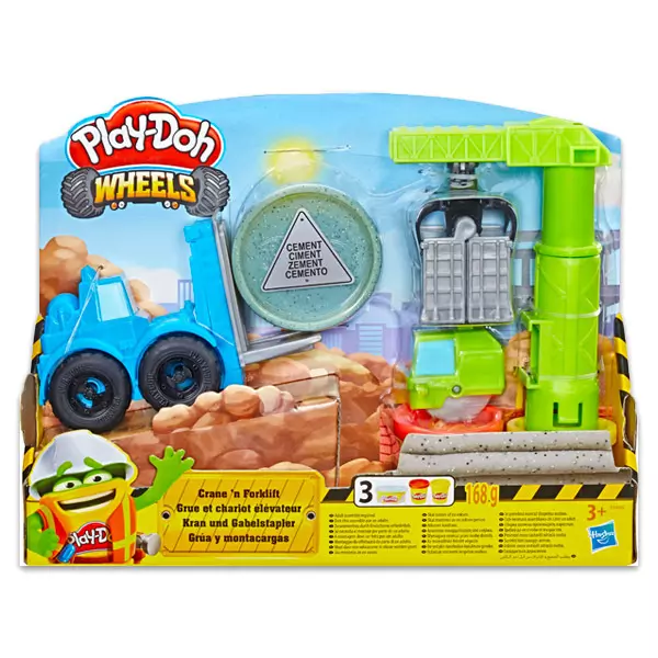 Play-Doh: Set plastilină Macara şi stivuitor