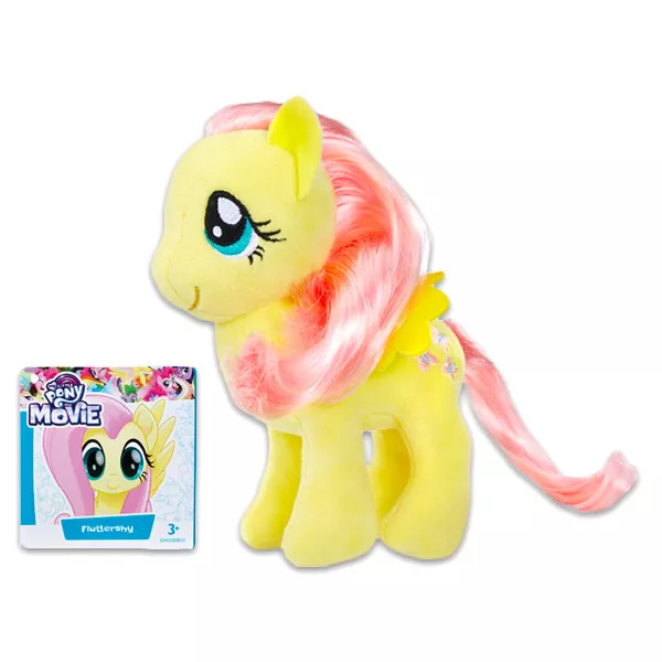 My Little Pony: Figurină de pluş Fluttershy cu coamă - 16 cm