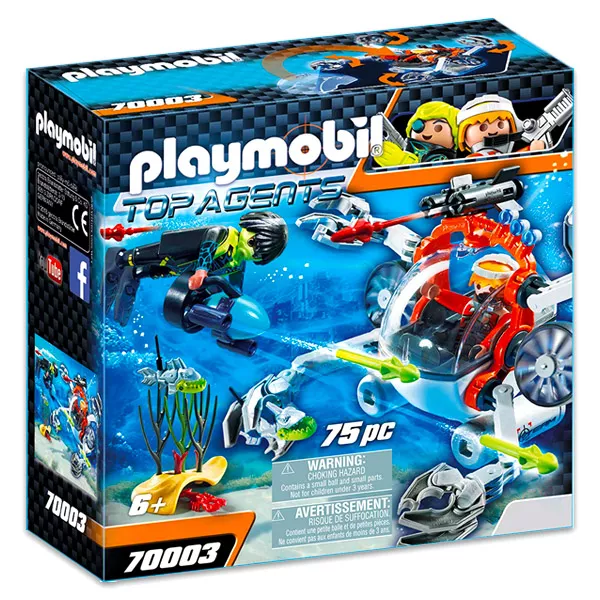 Playmobil: submarinul agenţilor secreţi - 70003