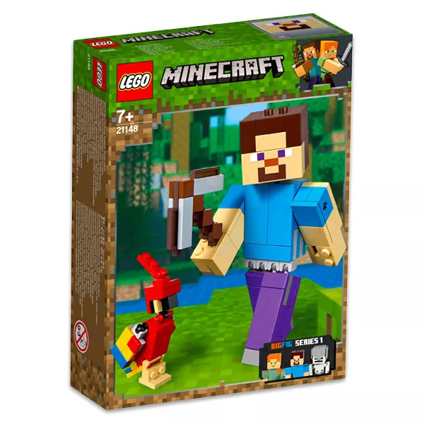 LEGO Minecraft: BigFig Steve papagájjal 21148