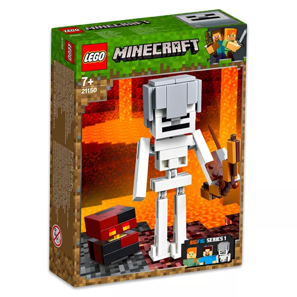 LEGO Minecraft: Minecraft Schelet BigFig și cub de magmă 21150