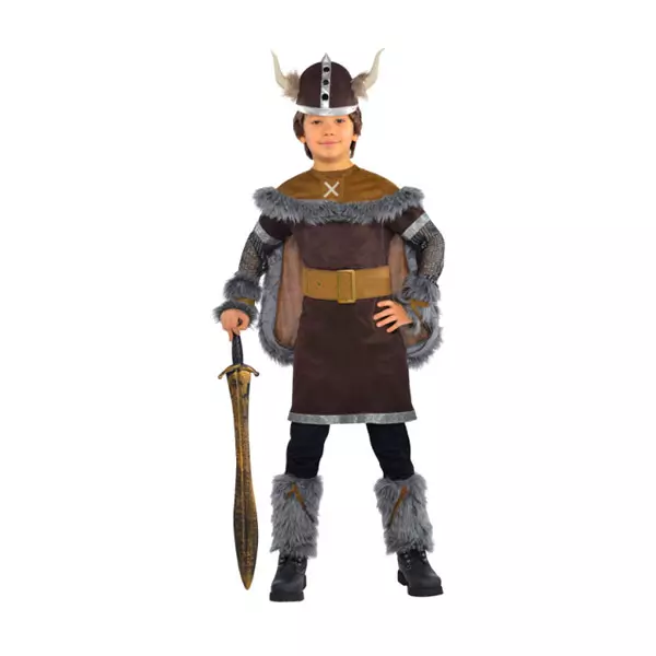 Costum Viking cu cască - 110 cm
