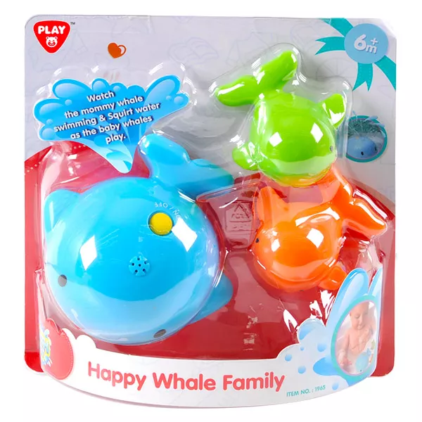 Familia balenă - jucărie de baie