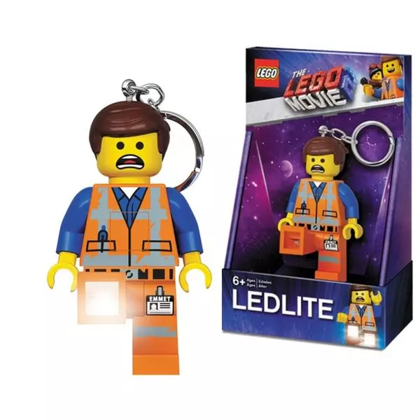 LEGO Movie 2: Emmete - breloc cu lumină