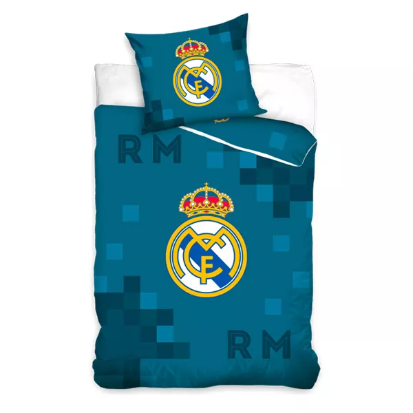 Real Madrid: Kétrészes ágyneműhuzat garnitúra - kék