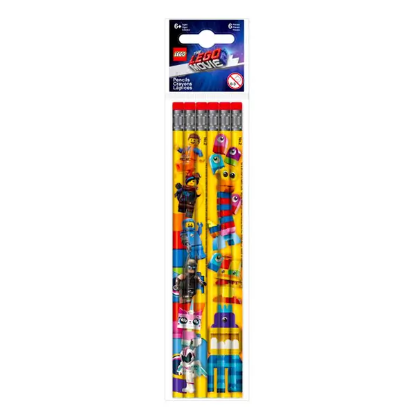 LEGO Movie 2: Set cu 6 creioane grafit