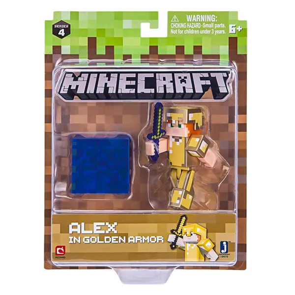 Minecraft: Alex figura aranypáncélban 