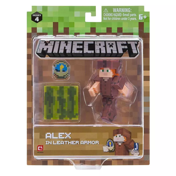 Minecraft: Figurină Alex în armură de piele