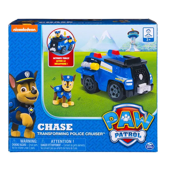 Paw Patrol: Ultimate Rescue - Vehiculul de poliţie transformabil a lui Chase cu figurină 