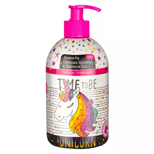 Rainbow Pop: Unicorn gel de duş şi şampon - 500 ml